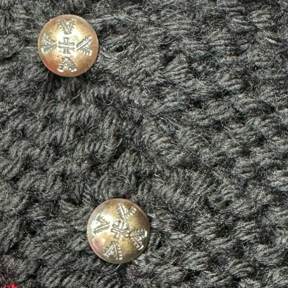 Polo Ralph Lauren Southwestern Aztec Hand-Knit Black Wool Shawl Collar Sweater - Picture 5 of 16